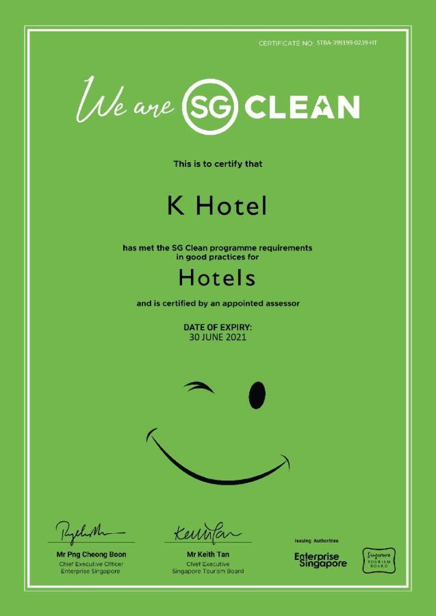 K Hotel Singapore Eksteriør billede